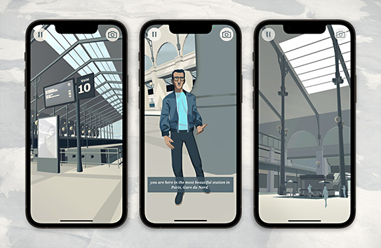 Pathways mobile game with AR alements